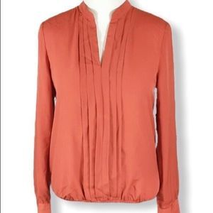 Harper and Gray Blouse Long Sleeve Orange Color L